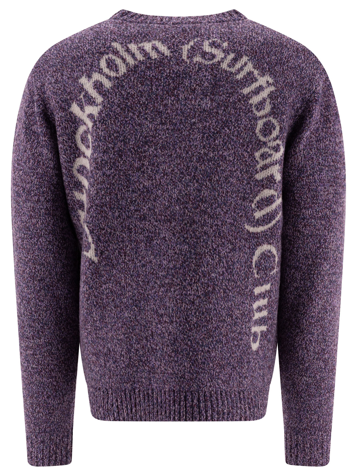 STOCKHOLM SURFBOARD CLUB Purple Mélange sweater